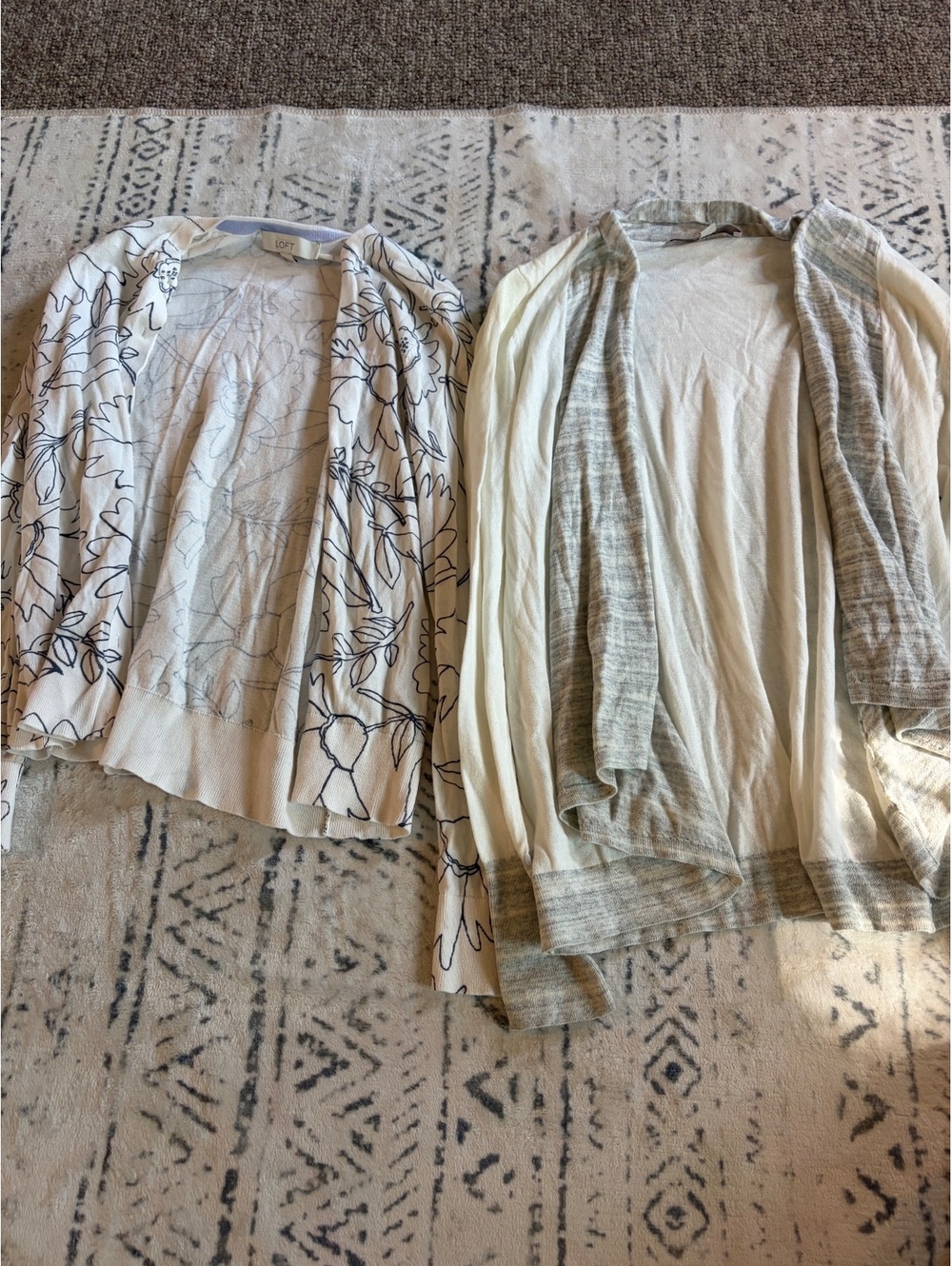 LOFT Women's Lightweight Cardigans, XS, Set of 2